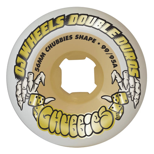 OJ - Double Duro White Gum Chubbies 99a/95a Wheels (56mm)